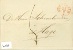 POSTHISTORIE * BRIEFOMSLAG Uit 1850 Van AMSTERDAM Aan SCHEURLEER Te ´s-GRAVENHAGE  (10.288) - ...-1852 Voorlopers