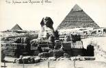 Pays Divers- Egypte -egypt -ref E690- Photo - The Sphinx And Pyramids - Carte Bon Etat  - - Sfinge