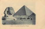 Pays Divers- Egypte -egypt -ref E664- Sphinx Et La Grande Pyramide De Cheops   - Carte Bon Etat  - - Sfinge