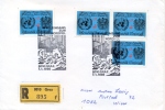 Austria 1986 Registered Cover From Graz With Special Cancel Alone To The North Pole On 4 X 4 S. + 3 S. + 50 G. - Expéditions Arctiques