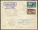 ALGERIE - N° 110 + 133 / LETTRE AVION " 1 Er. VOL ALGER-BAMAKO VIA GAO LE 20/2/1938 " - TB - Posta Aerea