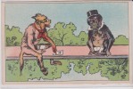 SINGES Habillés, Humanisés Jouant Aux Cartes ( Illustration) - Monkeys