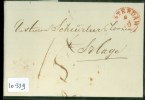 POSTHISTORIE * BRIEFOMSLAG Uit 1849 Van AMSTERDAM Aan SCHEURLEER Te ´s-GRAVENHAGE  (10.339) - ...-1852 Vorläufer