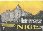 Hotel Negresco/NICE/France/Vers 1945-1955       EVM41bis - Hotelaufkleber
