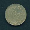 TURKEY  -  1986  100l  Circulated Coin - Turquie