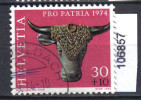 Schweiz, Zst. PP 163, Mi. 1032 O Stierkopf - Archéologie