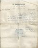 PARIS R NOIREAULT PEINTURE DECORATION CONTRAT D EMBAUCHE D UN OUVRIER  MR CAILLET ANNEE 1935 - Luxemburg