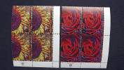 UNO-New York 870/1 Sc 803/4 Yv 854/5 Oo/FDC-cancelled, EVB ´D´, Sonnenblume, Rose - Oblitérés