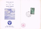 16304. Tarjeta Dos Hojas TEL AVIV (Israel) 1956. Aviation Exhibition Aero Club Israel - Luftpost