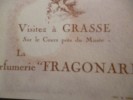 Carte Parfumée Parfumerie Fragonard Visitez à Grasse..... - Antiguas (hasta 1960)