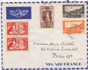 LETTRE OBL DAKAR PAR AVION POUR PARIS - Lettres & Documents