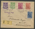 LIECHTENSTEIN, R-COVER WITH SET (WITHOUT 20H) REGISTERED - Covers & Documents