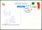 OLYMPIC - ITALIA MILANO 1998 - ESPOSIZIONE MONDIALE FILATELIA - MEDAGLIE D'ORO - STATIONERY - ATHLETICS / GYMNASTICS - Summer 2000: Sydney