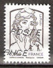 Timbre France Y&T N°4764 (03) Oblitéré. Marianne De Ciappa Et Kawena. 0.05€. Bistre-noir. Cote : 0.20 € - 2013-2018 Marianne Di Ciappa-Kawena