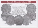 Romania  - Advertising Postcard - Atlanta 1996 - Coins - Monnaies (représentations)