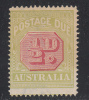 Australia 1922-30 Postage Due, Mint No Gum, Perf 14, Sc# ,SG D91 - Impuestos