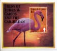 TURKS & CAICOS  BLOC FLAMANTS LUXE **MNH - Flamingo