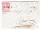 Heimat GR ENGADIN - PONTE Balkenstempel Mit 15Rp. Strubel Auf Brief - Storia Postale