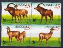 ANGOLA WWF, Protection De La Faune / Le Bubale Noir Géant. Yvert 774/77 ** Neuf Sans Charniere. MNH - Unused Stamps
