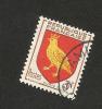 N° 1004 Ti  Série Des Blasons Des Provinces Françaises Blason D´Aunis Graine Sous Le Bec   Variété  France Oblitéré 1954 - Gebraucht