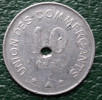 Carcassonne - Union Des Commerçants - 10 C 1917 - Mauvais état ( Troué ) - Monedas / De Necesidad