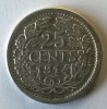 25 CENTS - 1914 - WILHELMINA - PAYS-BAS - Argent - Superbe - - 25 Centavos