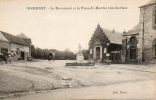 CPA - OISEMONT (80) - Vue Du Garage Automobiles , Du Monument Aux Morts Et De La Place Du Marché Aux Chevaux - Oisemont