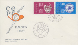 Enveloppe  FDC   1er  Jour   NORVEGE    EUROPA     1976 - 1976