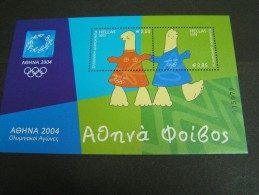 GREECE 2003 Olympic Games Mascot MNH; - Blokken & Velletjes