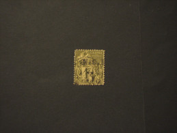 N. CALEDONIA - 1886 PITTORICA 5 C. Su 1 F., Soprast. - TIMBRATO/USED - Used Stamps