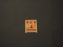 N. CALEDONIA - 1883/4 PITTORICA 5 C. Su 40 C., Soprastampato In Alto - TIMBRATO/USED - Used Stamps