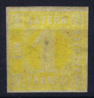 BAYERN:  Mi Nr 8, Yvert 9  MH/*  1862 - Mint