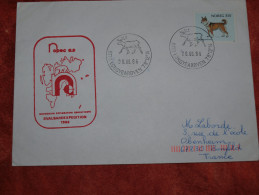 Norvège LONGYARBYEN 8 8 1986  Enveloppe Ayant Voyagé - Expéditions Arctiques