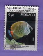 Monaco ° 1985 - Yvert. 1485 -  Faune, Poissons.   Vedi Descrizione. - Oblitérés