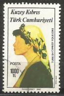 Turkish Cyprus 1987 - Mi. 210 O, Folk Clothing | Woman - Used Stamps