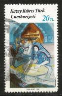 Turkish Cyprus 1988 - Mi. 220 O, Paintings By Ayhan Mentes | Art - Used Stamps