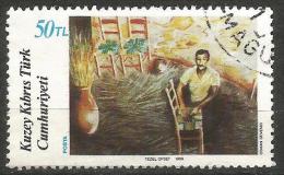 Turkish Cyprus 1988 - Mi. 221 O, Paintings By Osman Güvenir | Art - Used Stamps