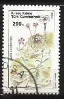 Turkish Cyprus 1990 - Mi. 291 O, Catchfly (Silene Fraudratrix) | Flowers | Plants (Flora) - Gebruikt