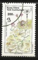 Turkish Cyprus 1990 - Mi. 291 O, Catchfly (Silene Fraudratrix) | Flowers | Plants (Flora) - Usati