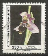 Turkish Cyprus 1991 - Mi. 301 O, Ophrys Lapethica | Orchids | Plants (Flora) - Oblitérés