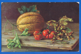 Malerei; Billing M.; Gelbemelone Und Tomaten; 1914 - Billing, M.