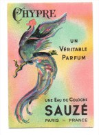 Carte Parfumée Chypre Sauzé Paris Parfum Eau De Cologne - Profumeria Antica (fino Al 1960)