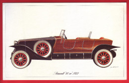 - Fiche Illustrée. Voiture - Renault "40 Cv" 1922 - - Voitures