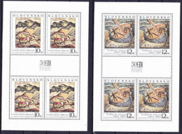 ** Slovaquie 1998, Mi 324-5 Klb., Les Feuilles, (MNH) - Blocchi & Foglietti