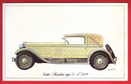 - Fiche Illustrée. Voiture - Isotta-Fraschini Type "8-A" 1929 - - Cars