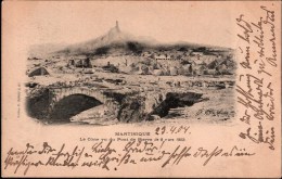 ! Alte Ansichtskarte 1903 Martinique Vulkanausbruch Pont De Pierre - Andere & Zonder Classificatie