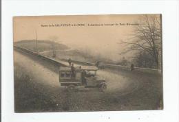 ROUTE DE LA SALVETAT A ST PONS L'AUTOBUS AU TOURNANT DU PETIT RIEUMAJOU - La Salvetat