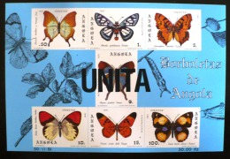 ANGOLA Papillons, Papillon.  Yvert BF 6  Surchargé UNITA Emis En 1981. ** MNH - Schmetterlinge