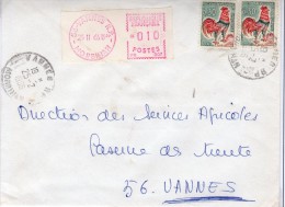 30c Coq De Decaris - N° 1331A: LDI, Tarif Du 18 Janvier 1965 (0,70F) - Taxée 0,10F - 1962-1965 Hahn (Decaris)