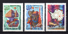 UdSSR 1981 ** Antarktisforscher Und 20 J. Antarktisvertrag - MiNr.5028-5030 MNH - Explorateurs & Célébrités Polaires